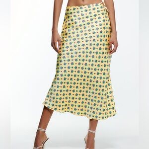 Zara floral maxi skirt